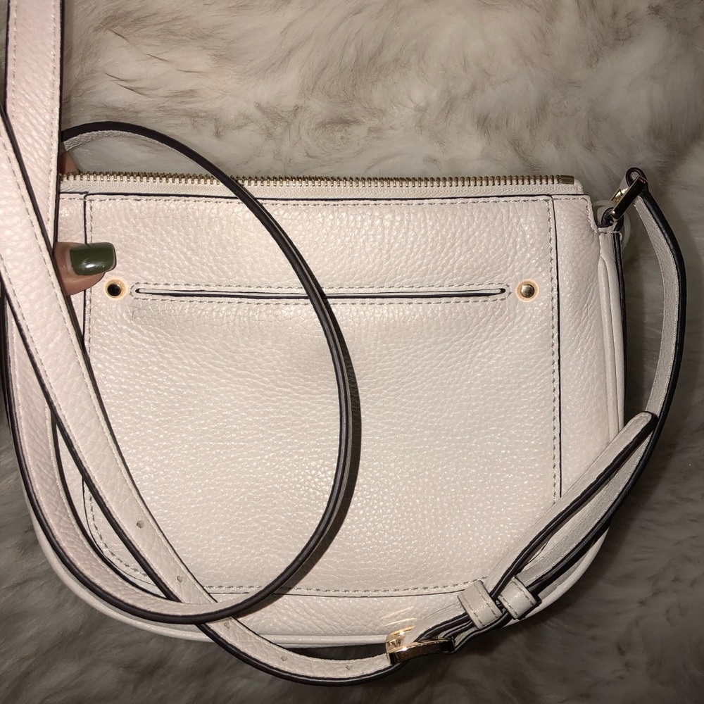 MK white crossbody bag